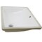 Novatto Rectangular Undermount White Porcleain Sink with Overflow, 20.25" x 15" NP-U193906 - alternate 3